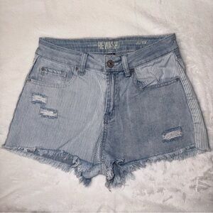 Rewash Light Blue Denim Shorts